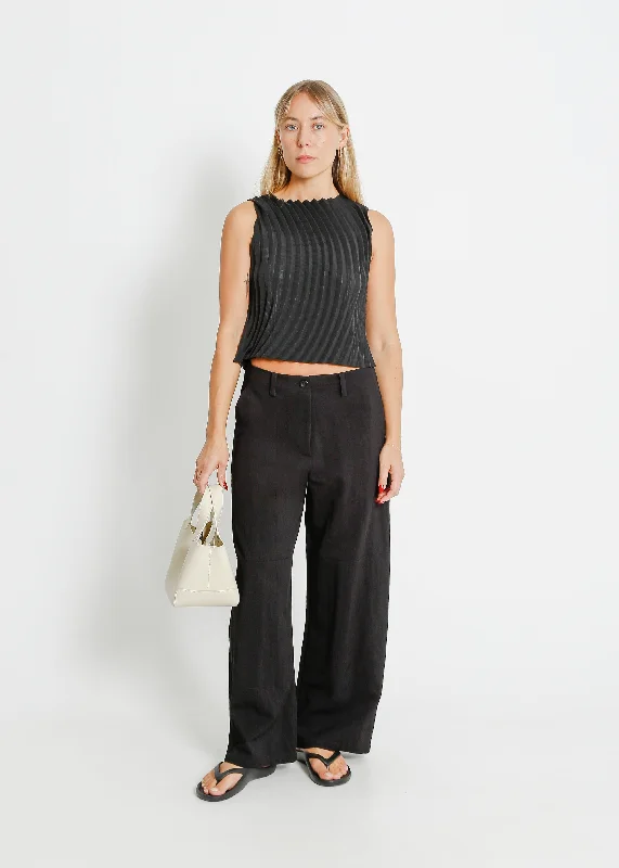 KEIRAN PANT / BLACK Soft Cotton Pants