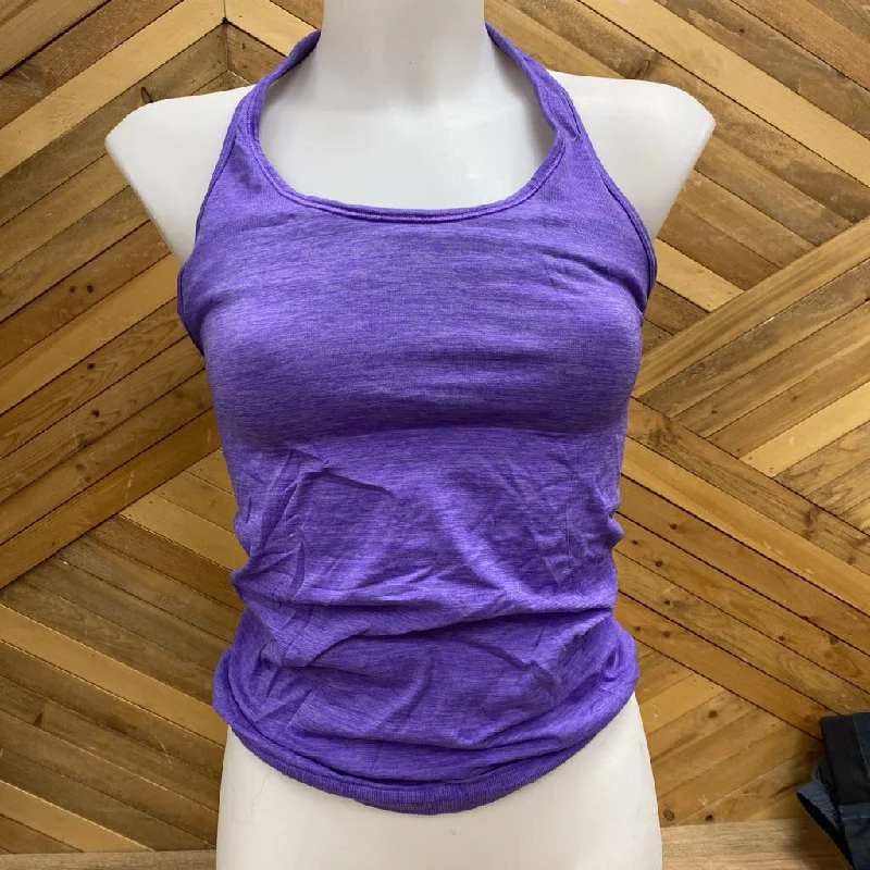 Lululemon- Tank top with shelf bra : Purple -women-4 breathable tank top