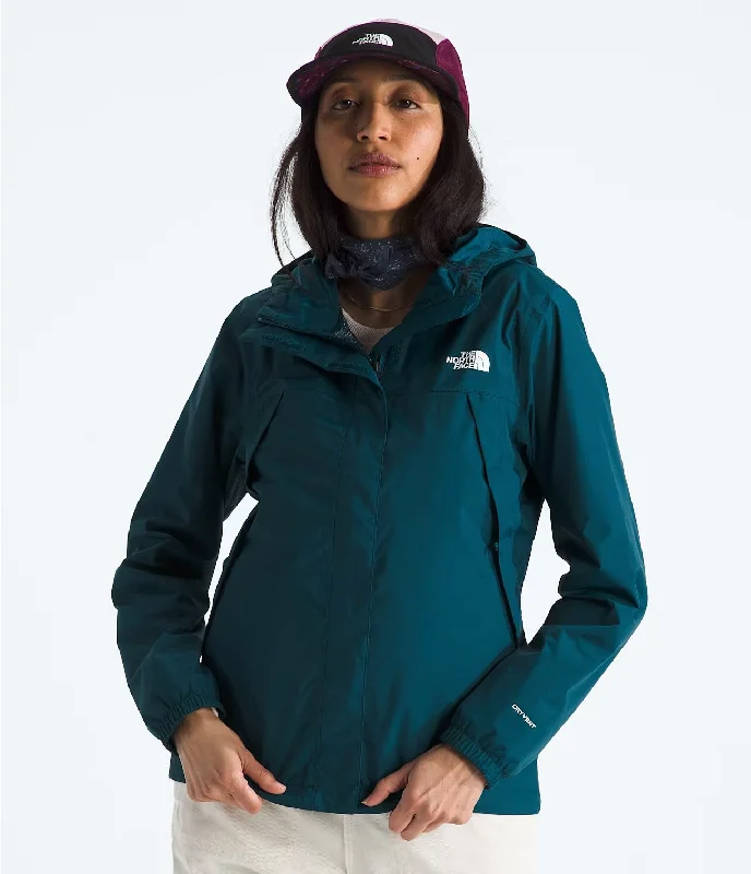 The North Antora Jacket (Women's) Midnight Petrol Wool Jacket Cashmere Jacket Tweed Jacket