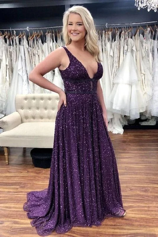 Sexy Sparkly Long Prom Dresses,Graduation School Party Dress     cg22678 Halter Neckline Beach