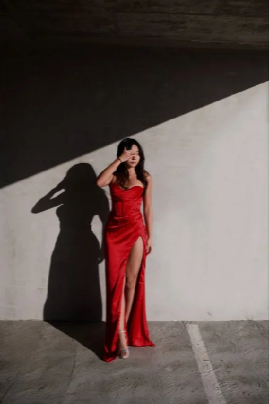 Red Long Prom Dress Party Dress Evening Dress     cg25197 Tunics Luxurious high-end