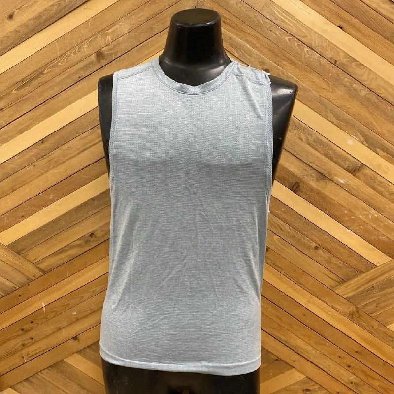 Lululemon Men's Sleeveless Athletic Tank Top: Light Blue-men-S activewear tank top