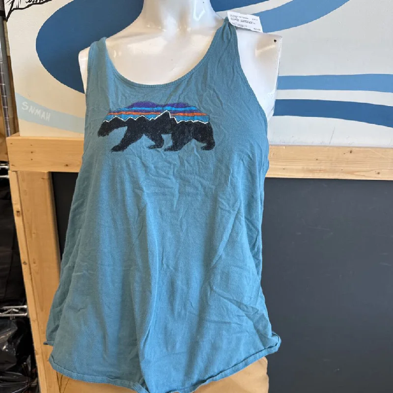 Patagonia - Women's Logo Tank Top - MSRP$109: Black -women-MD relaxed fit tank
