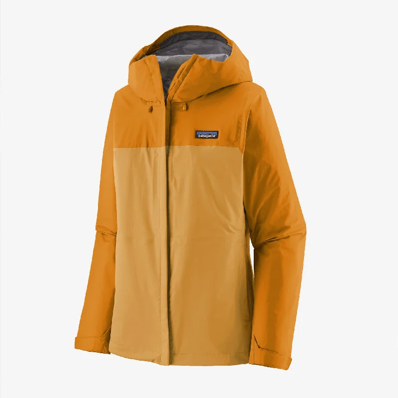 Patagonia Women's Torrentshell 3L Jacket -  Pufferfish Gold Satin Fabric Silk Fabric Chiffon Fabric