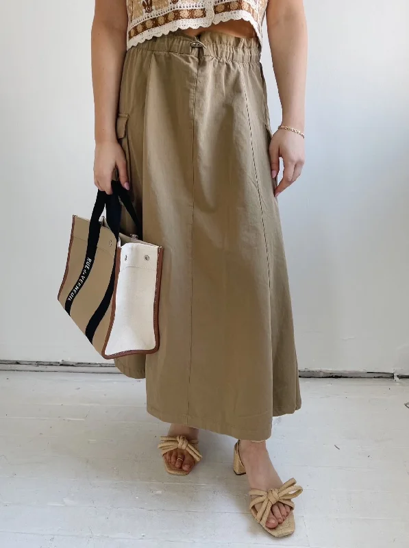 Caroline Maxi Skirt elastic waist skirt