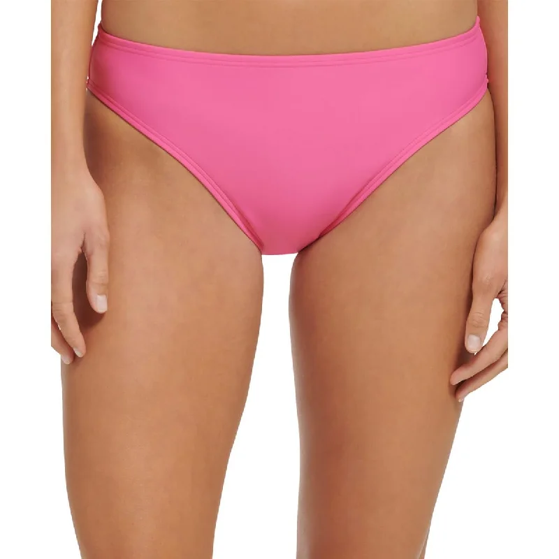 Womens Solid Hipster Swim Bottom Separates Bold High-Cut Bikini
