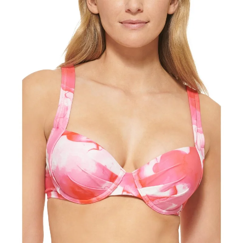 Womens Tie Dye Beachwear Bikini Swim top Quick-Dry Swimsuit