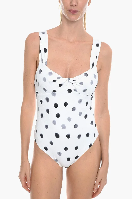 Marysia Polka Dots LEHI One-Piece Swimsuit with Bow On the Front Xs Standard size Full Coverage Swimsuit