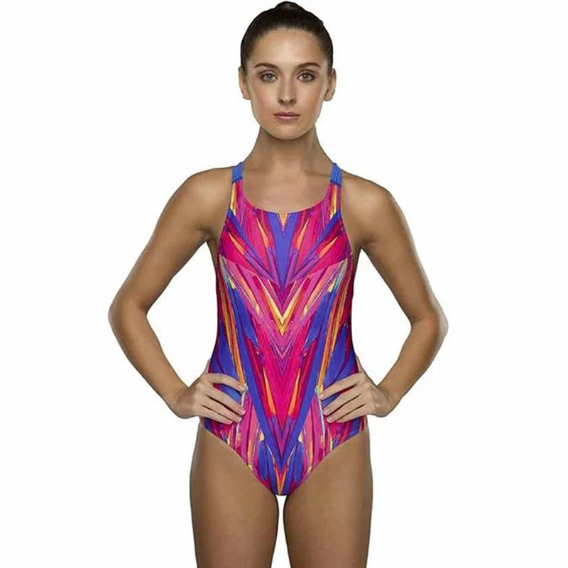 Maru - Carnival Pacer Vault Back Ladies Swimsuit - Multi Stylish Swimsuit Set