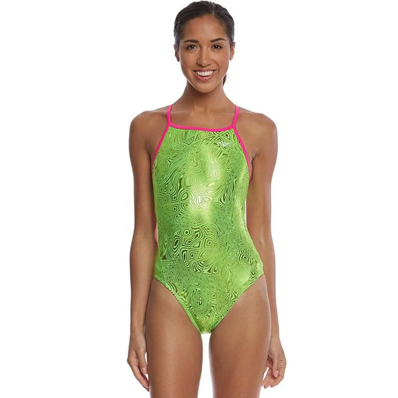 The Finals Funnies - Gatsby Foil Wingback Swimsuit Vintage Swimwear Look