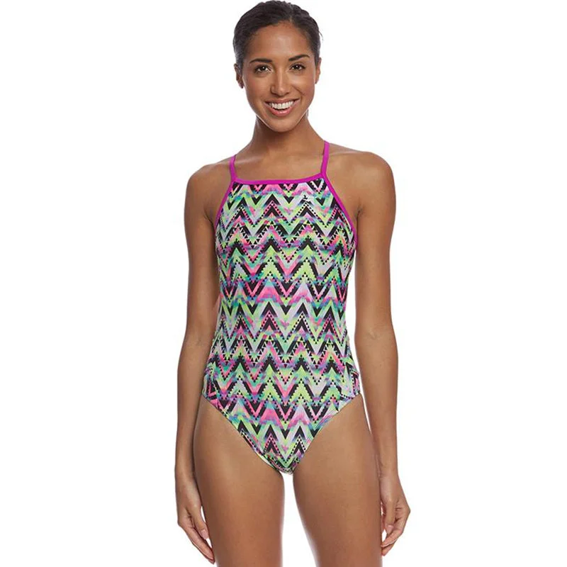 The Finals Funnies - Rave Non-Foil Wingback Swimsuit Adjustable Strap Swimsuit