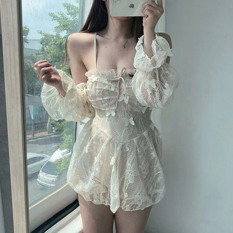 Wjczt birthday outfits 2024 New One-Piece Swimsuit Super Fairy Fashion Princess Style Swimsuit Seaside Vacation Conservative Swimsuit Trendy Swimsuit Bottoms